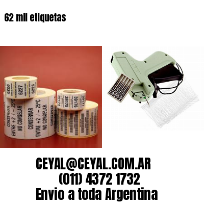 62 mil etiquetas