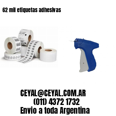 62 mil etiquetas adhesivas