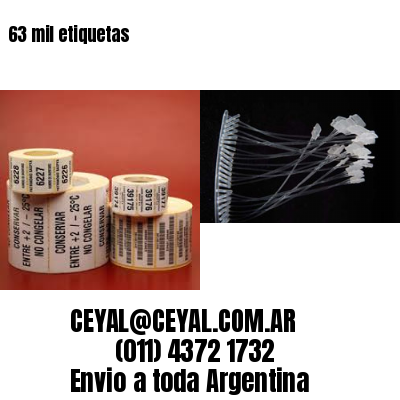 63 mil etiquetas