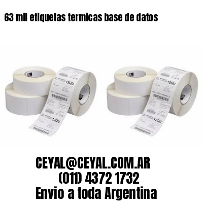 63 mil etiquetas termicas base de datos