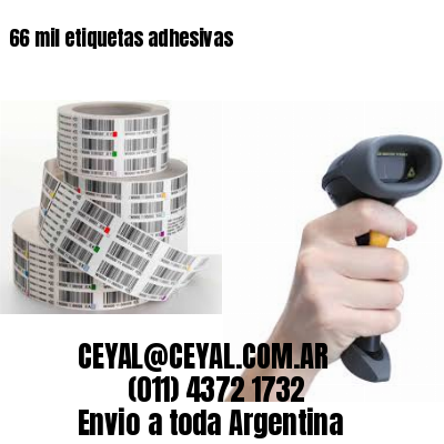 66 mil etiquetas adhesivas