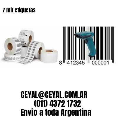 7 mil etiquetas