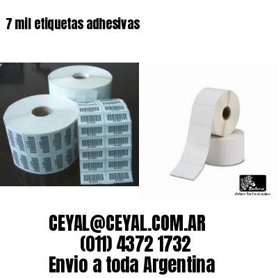 7 mil etiquetas adhesivas