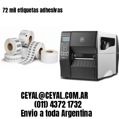 72 mil etiquetas adhesivas
