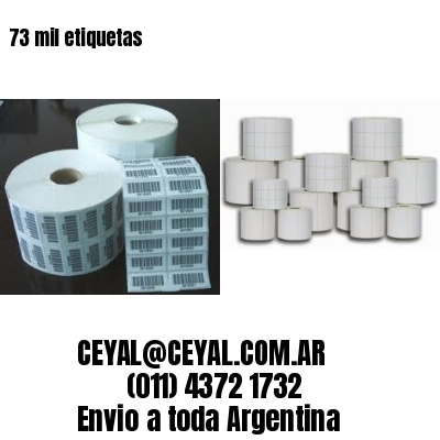 73 mil etiquetas