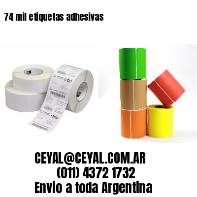 74 mil etiquetas adhesivas