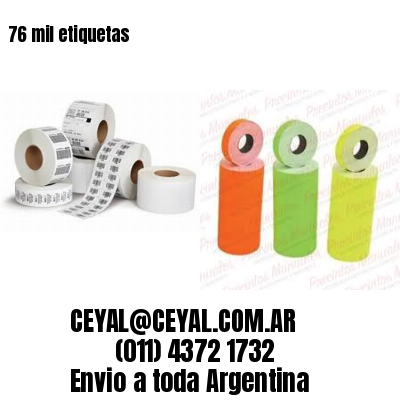 76 mil etiquetas