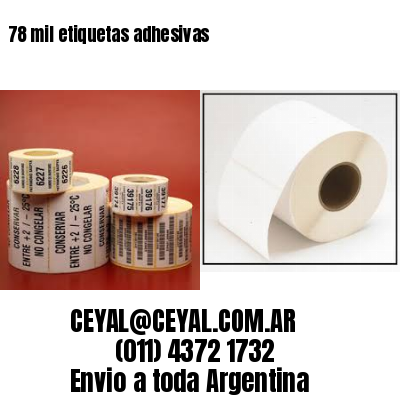 78 mil etiquetas adhesivas