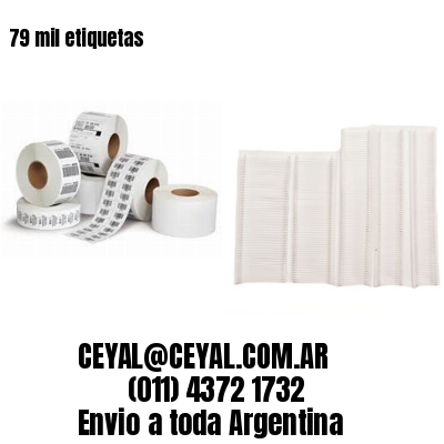 79 mil etiquetas