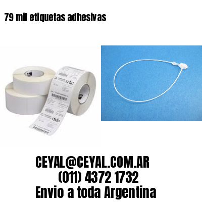 79 mil etiquetas adhesivas
