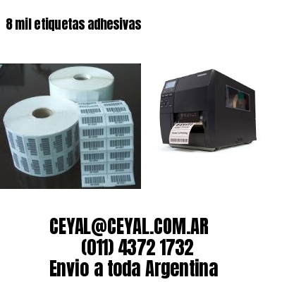 8 mil etiquetas adhesivas