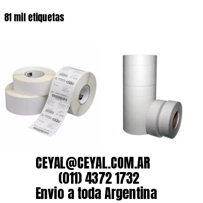 81 mil etiquetas
