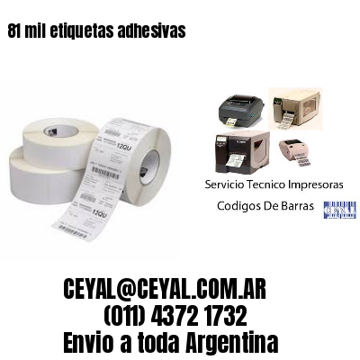 81 mil etiquetas adhesivas