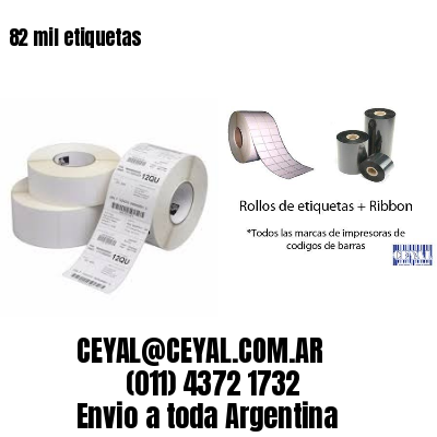 82 mil etiquetas