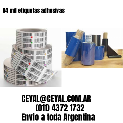 84 mil etiquetas adhesivas