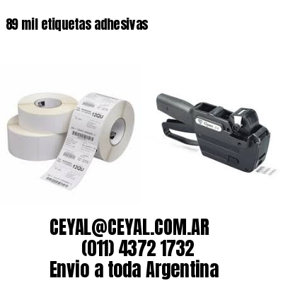 89 mil etiquetas adhesivas