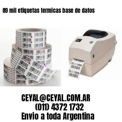 89 mil etiquetas termicas base de datos
