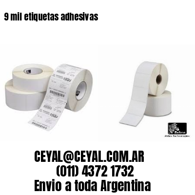 9 mil etiquetas adhesivas