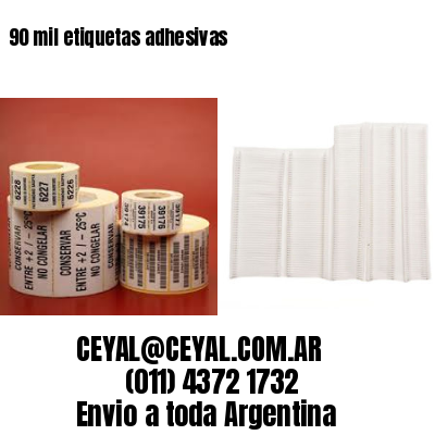 90 mil etiquetas adhesivas