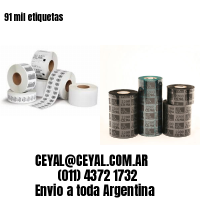 91 mil etiquetas