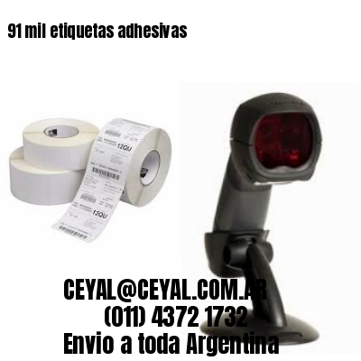 91 mil etiquetas adhesivas