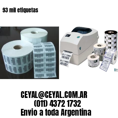 93 mil etiquetas