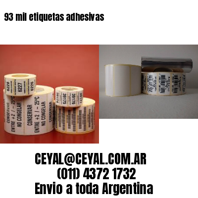 93 mil etiquetas adhesivas
