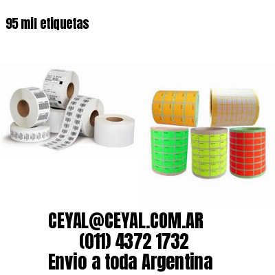 95 mil etiquetas
