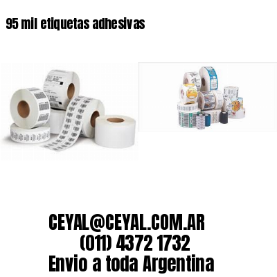 95 mil etiquetas adhesivas