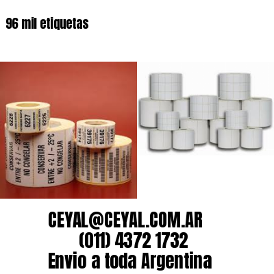 96 mil etiquetas