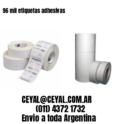 96 mil etiquetas adhesivas