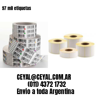 97 mil etiquetas