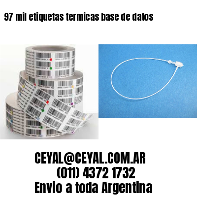 97 mil etiquetas termicas base de datos