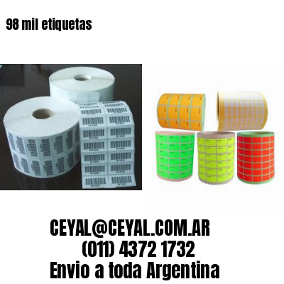 98 mil etiquetas
