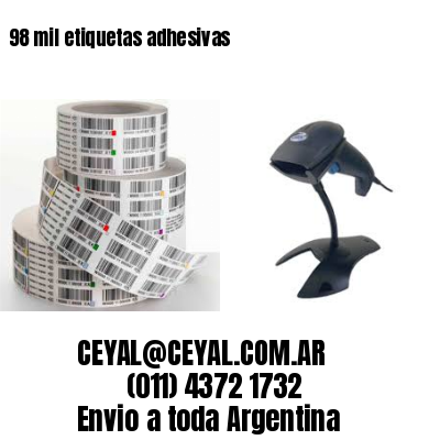 98 mil etiquetas adhesivas