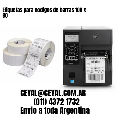 Etiquetas para codigos de barras 100 x 90
