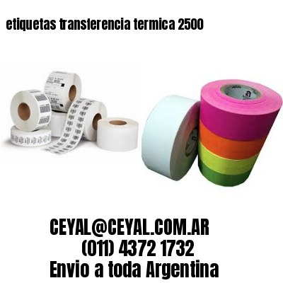 etiquetas transferencia termica 2500