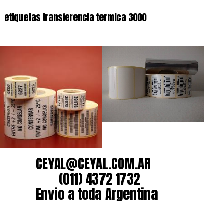 etiquetas transferencia termica 3000