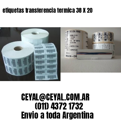 etiquetas transferencia termica 38 X 20