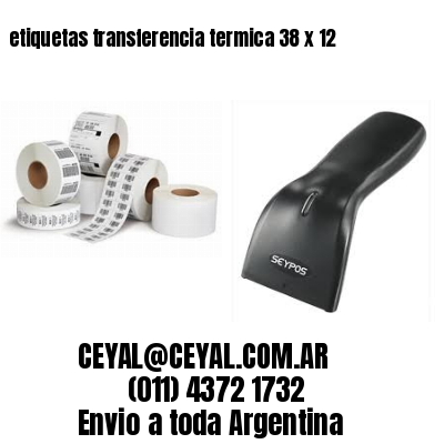 etiquetas transferencia termica 38 x 12