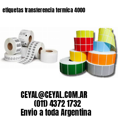 etiquetas transferencia termica 4000