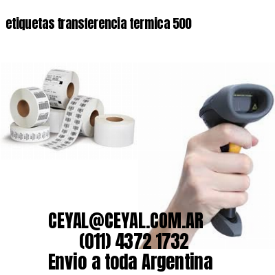 etiquetas transferencia termica 500