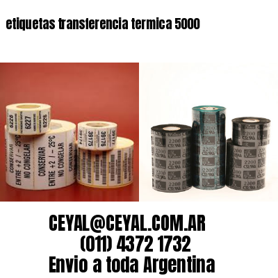 etiquetas transferencia termica 5000