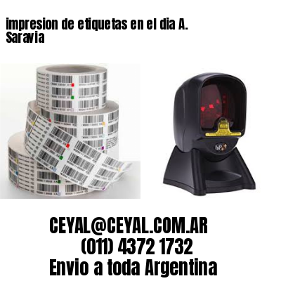impresion de etiquetas en el dia A. Saravia