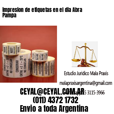 impresion de etiquetas en el dia Abra Pampa