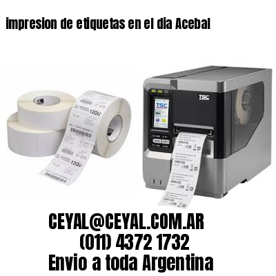 impresion de etiquetas en el dia Acebal