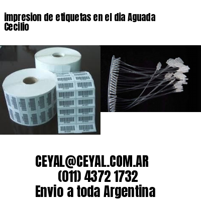 impresion de etiquetas en el dia Aguada Cecilio