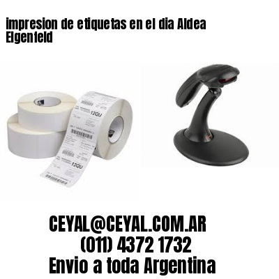 impresion de etiquetas en el dia Aldea Elgenfeld