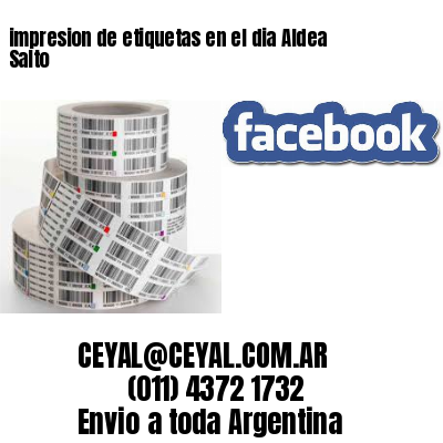 impresion de etiquetas en el dia Aldea Salto