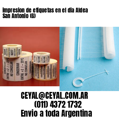 impresion de etiquetas en el dia Aldea San Antonio (G)